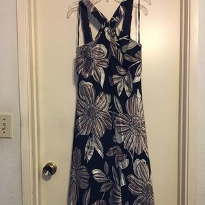 Black Flowered Dress